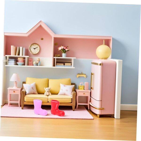 Toyvian 96 Mini Stivali di Babbo Natale per Decorazioni Natalizie e Case delle Bambole