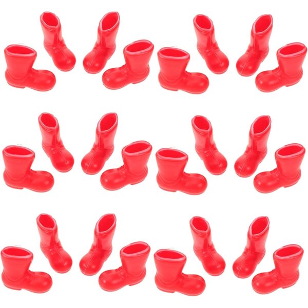 Anneome 50 Mini Scarpe Stivali in Plastica Sicuri per Bambole e Decorazioni Casa