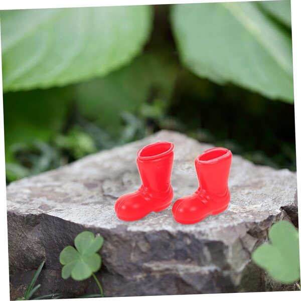 Anneome 50 Mini Scarpe Stivali in Plastica Sicuri per Bambole e Decorazioni Casa
