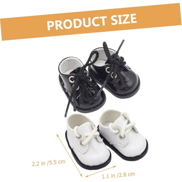 Gatuida 2 Paia Scarpe Miniatura per Bambole, Accessori Decorativi Colorati e Resistenti