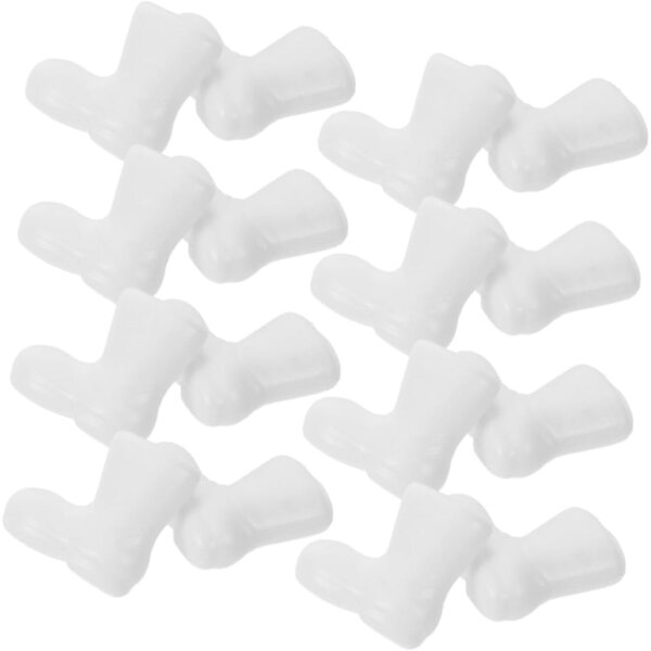 STOBAZA 24 Mini Stivali di Natale in Plastica per Decorazioni Fai da Te Festive