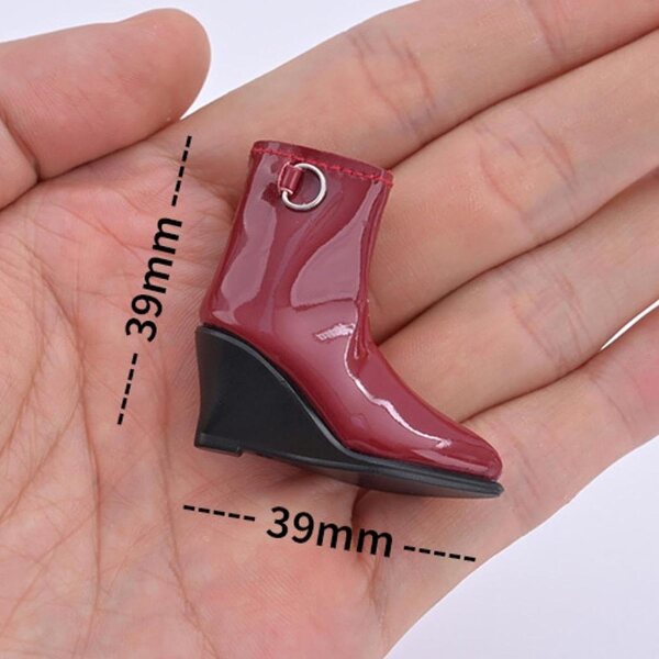 Hohle rote Stiefel für 12-Zoll-Puppen – 1/6 Actionfigur Modeschuhe