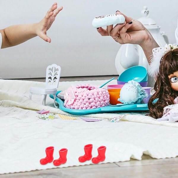 50 pezzi Scarpe Miniatura per Bambola Kit Accessori Decorativi Casa e Giochi di Ruolo