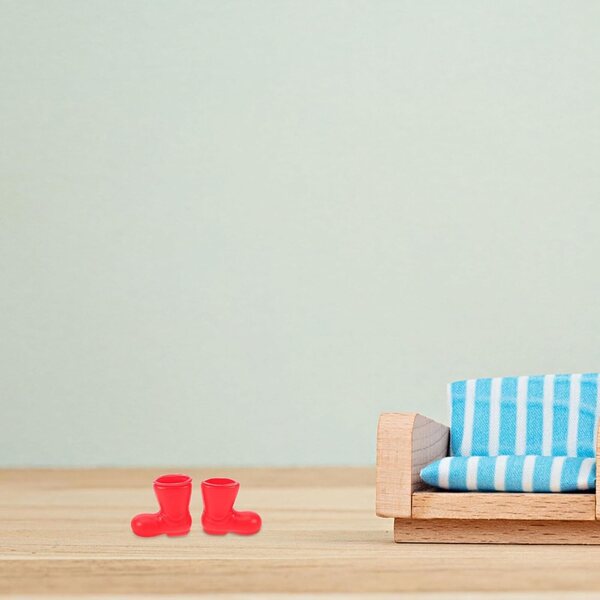 50 pezzi Scarpe Miniatura per Bambola Kit Accessori Decorativi Casa e Giochi di Ruolo