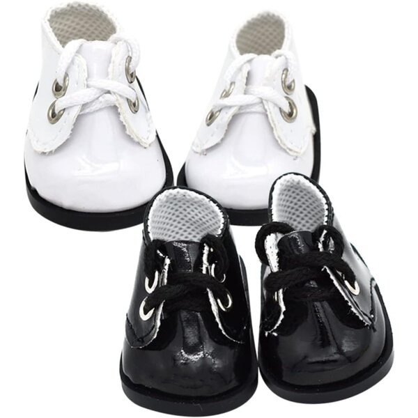 BESPORTBLE Mini-Schuhe für 20-cm-Puppen, Accessoires aus strapazierfähigem Leder und kreative Dekorationen