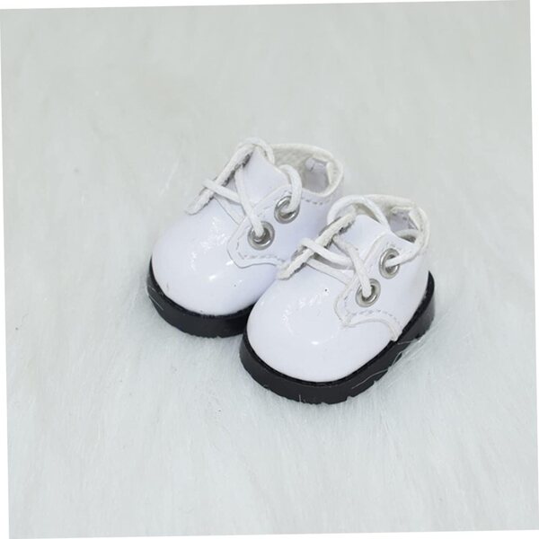 BESPORTBLE Mini-Schuhe für 20-cm-Puppen, Accessoires aus strapazierfähigem Leder und kreative Dekorationen