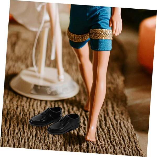 ERINGOGO Scarpe Miniatura 1/6 Stivali Neri per Action Figure 30 cm, Set da 10 Paia
