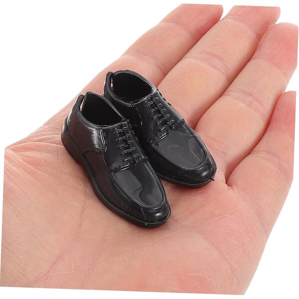 ERINGOGO Scarpe Miniatura 1/6 Stivali Neri per Action Figure 30 cm, Set da 10 Paia