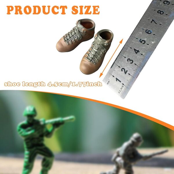 Herrenschuhe für 1:6-Actionfiguren, MotiveTech 12-Zoll-Wanderstiefel