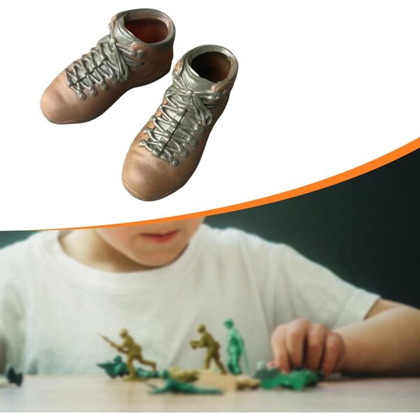 Herrenschuhe für 1:6-Actionfiguren, MotiveTech 12-Zoll-Wanderstiefel