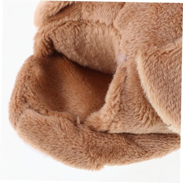 HEMOTON Pantofole in Peluche per Bambole con Design Animale - Scarpe Morbide e Calde
