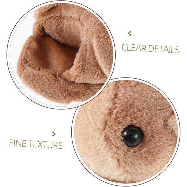 HEMOTON Pantofole in Peluche per Bambole con Design Animale - Scarpe Morbide e Calde