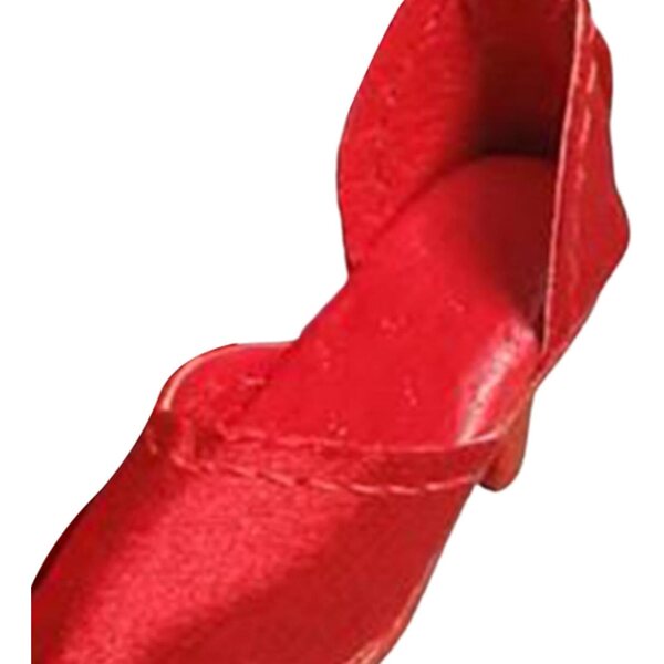 Elegante rote Schuhe mit Schnürsenkeln für 1/6 Puppen aus Kunstleder und Wildleder