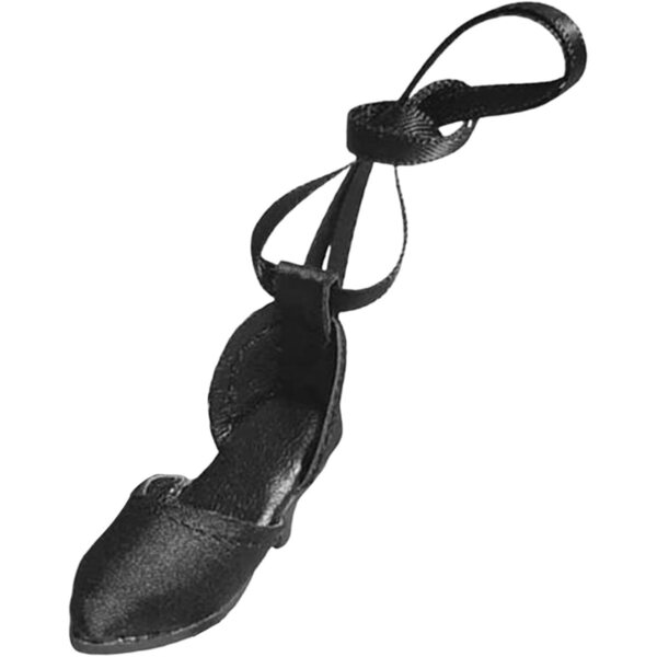 Schuhe mit hohen Absätzen und Riemen für 1/6 Puppen – elegantes und widerstandsfähiges Schwarz