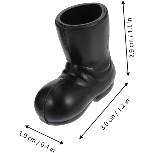 BESPORTBLE 10 paia Mini Stivali di Babbo Natale in ABS per Decorazioni Natalizie in Miniatura