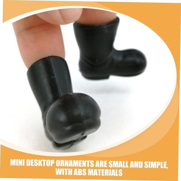 BESPORTBLE 10 paia Mini Stivali di Babbo Natale in ABS per Decorazioni Natalizie in Miniatura