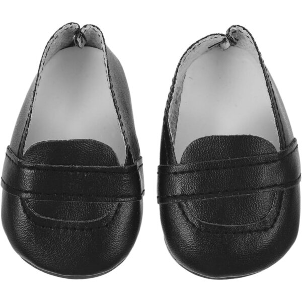 Mini Scarpe Decorative UPKOCH per Bambole 18" Realistiche e Sicure in PU Nere