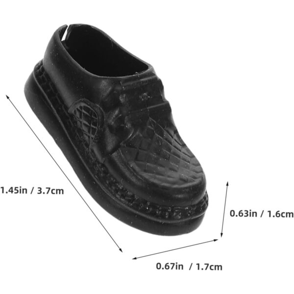 YARNOW 20 Paar Mini-Kunststoffschuhe für Puppenhaus- und Mikrolandschaftsdekorationen