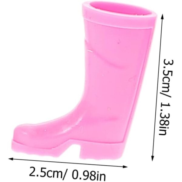 UPKOCH Mini Stivali da Pioggia Natalizi per Case delle Bambole e Decorazioni Fai da Te