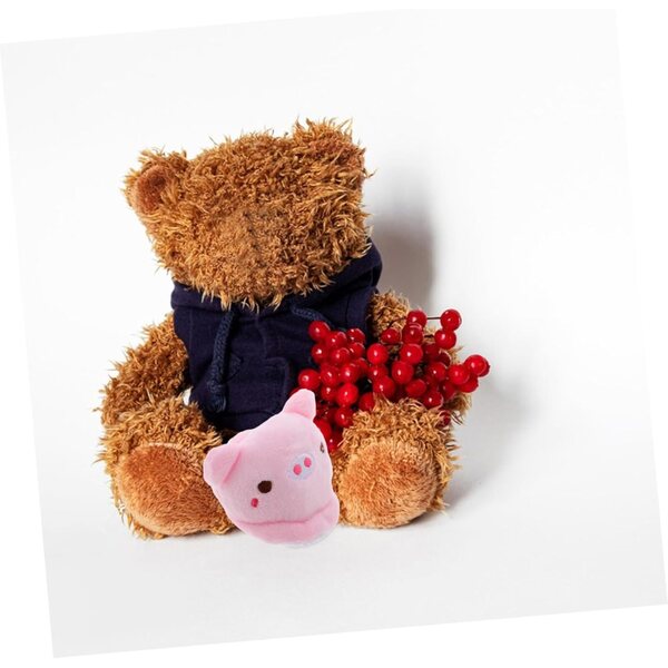 Plüsch-Hausschuhe in Schweineform für Puppen – zartrosa Winter-Accessoires