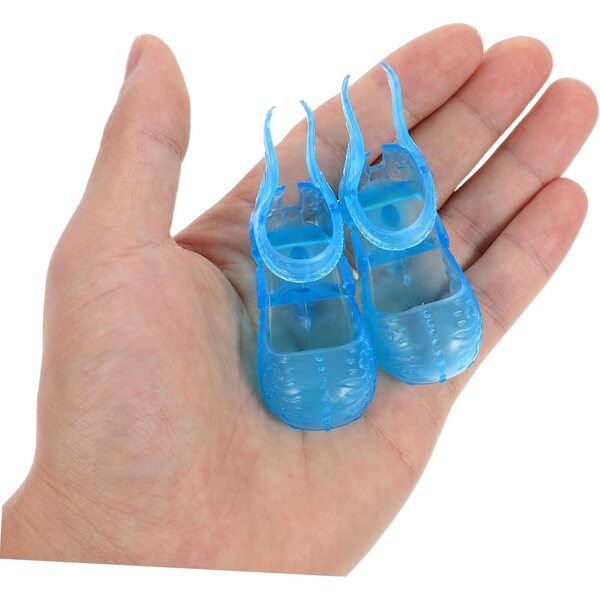 6 Paia Mini Scarpe in Plastica per Piedi Sottili - Accessori Giochi e Feste Bambina