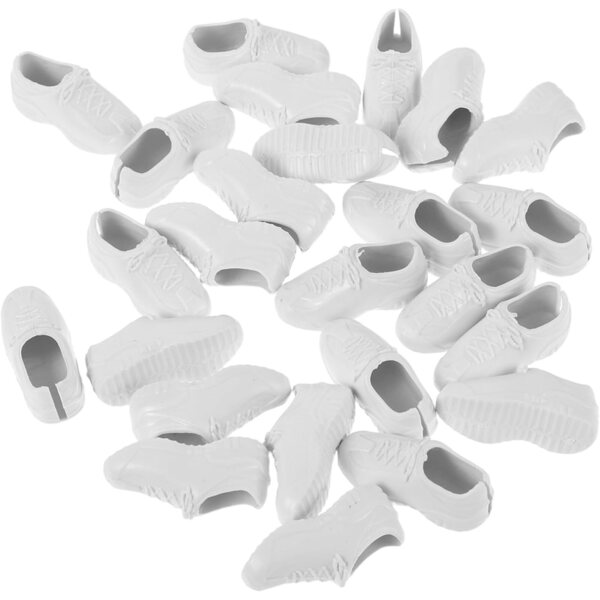 ERINGOGO Scarpe Miniature in Plastica per Bambole - Set da 31 Paia di Scarpe Sportive