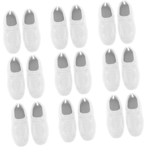 Mehrfarbige Miniaturschuhe aus Kunststoff für Puppen – Set mit 31 Paaren, widerstandsfähig und leicht zu reinigen