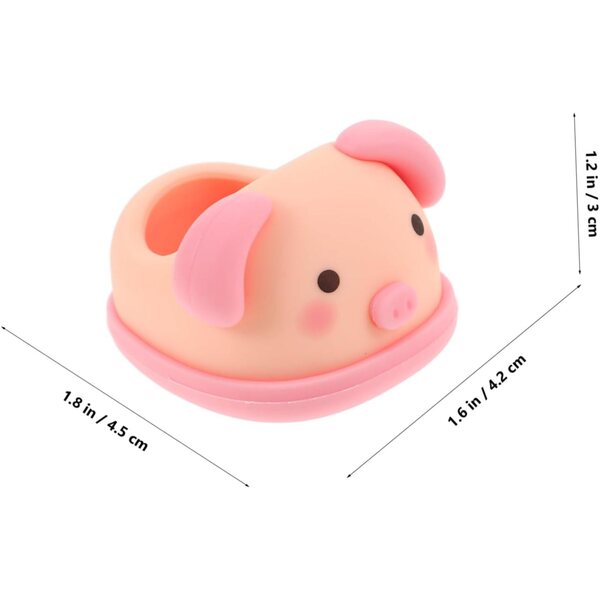 Mini Scarpe in PVC Rosa per Bambole, Accessori Decorativi 4,5x4,2x3 cm