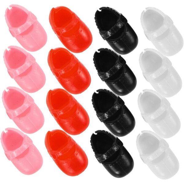 BESPORTBLE 8 Paar bunte Miniaturschuhe für Puppen, flache Schuhe, dekoratives Zubehör