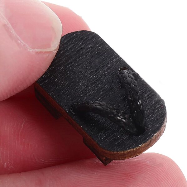 Alasum Mini Scarpe in Legno per Casa delle Bambole Accessori Decorativi Chic