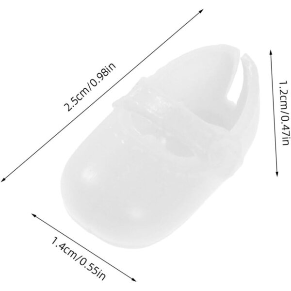VICASKY 135 Paar Schuhe für Miniaturpuppen aus Kunststoff in verschiedenen Farben 16 cm