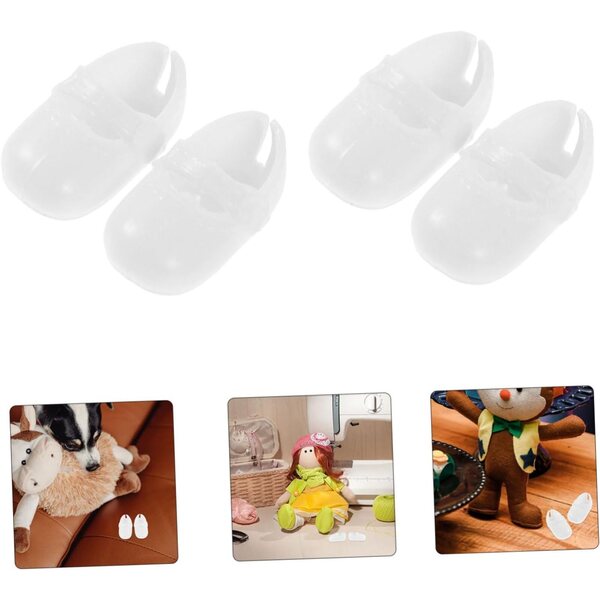 VICASKY 135 Paar Schuhe für Miniaturpuppen aus Kunststoff in verschiedenen Farben 16 cm