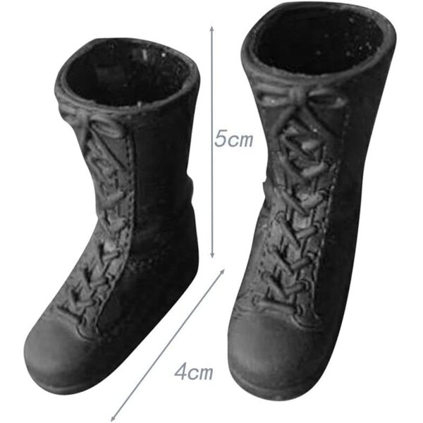 Damenstiefel im Maßstab 1:6 für 12-Zoll-Actionfiguren – realistisches PU-Zubehör