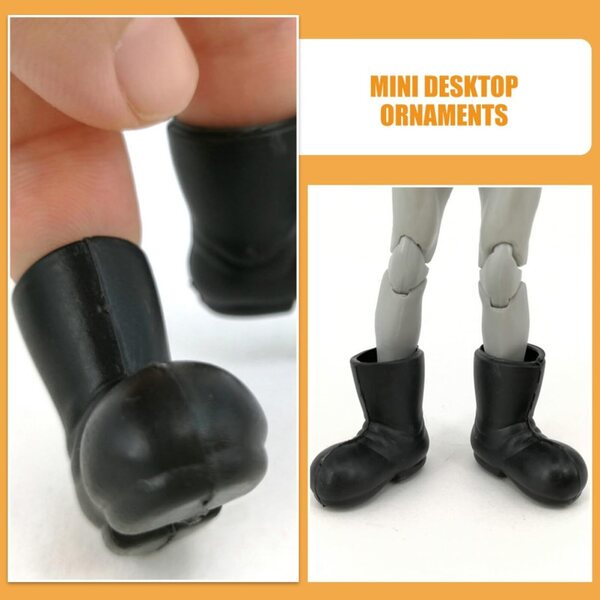 Vaguelly 10 Paar Mini-Weihnachtsstiefel aus ABS für Miniatur-Heimdekorationen