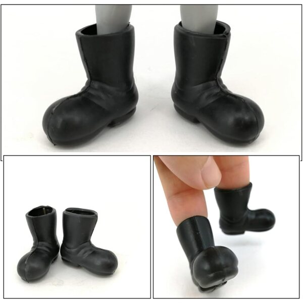 Vaguelly 10 Paar Mini-Weihnachtsstiefel aus ABS für Miniatur-Heimdekorationen