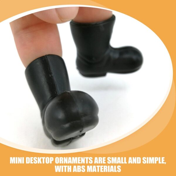 Vaguelly 10 Paar Mini-Weihnachtsstiefel aus ABS für Miniatur-Heimdekorationen