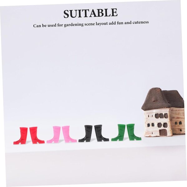 Mini-Weihnachtsregenstiefel für Miniaturdekorationen und DIY-Projekte