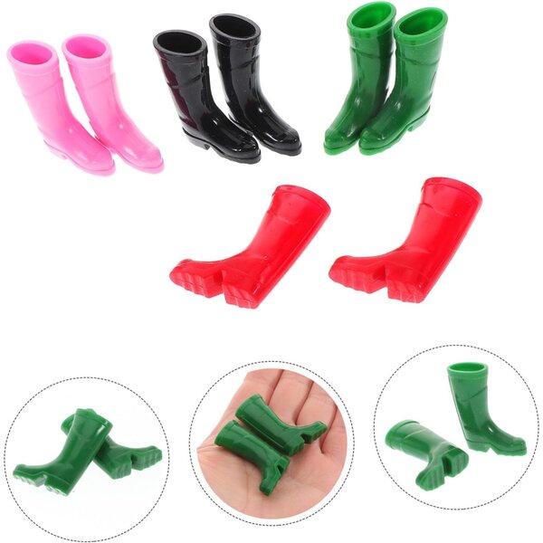 Mini-Weihnachtsregenstiefel für Miniaturdekorationen und DIY-Projekte