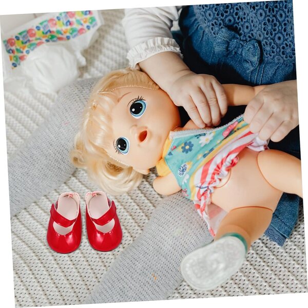 Mini Scarpe Rosse per Bambini Accessori per Costumi di Gioco di Ruolo HEALSOPTHY