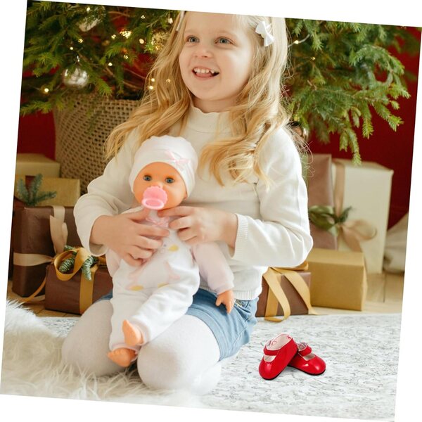 Mini Scarpe Rosse per Bambini Accessori per Costumi di Gioco di Ruolo HEALSOPTHY