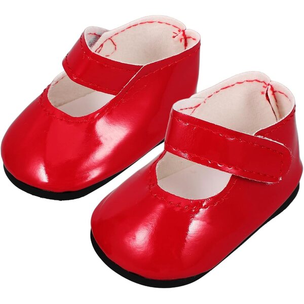 DECHOUS Mini Scarpe per Bambole 18 Pollici, Accessori Eleganti e Resistenti in PU