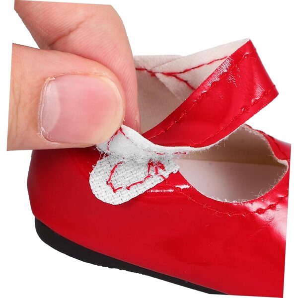 DECHOUS Mini Scarpe per Bambole 18 Pollici, Accessori Eleganti e Resistenti in PU