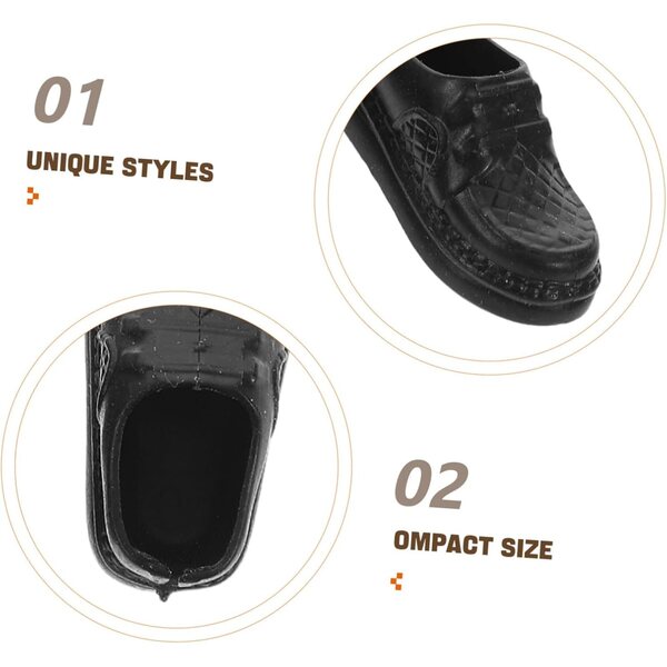 GALPADA 20 paia Mini Scarpe Uomo per Case delle Bambole e Decorazioni Micro