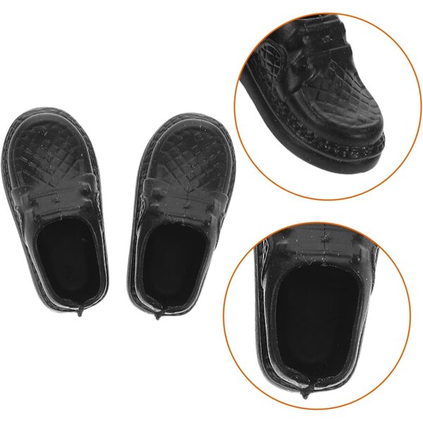 GALPADA 20 paia Mini Scarpe Uomo per Case delle Bambole e Decorazioni Micro