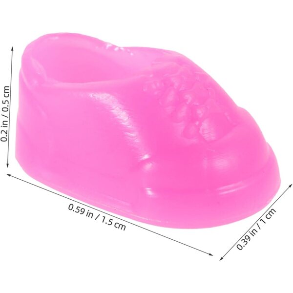 50 Paar Mini-Puppenschuhe – kreatives Spielzeugzubehör für Kinder