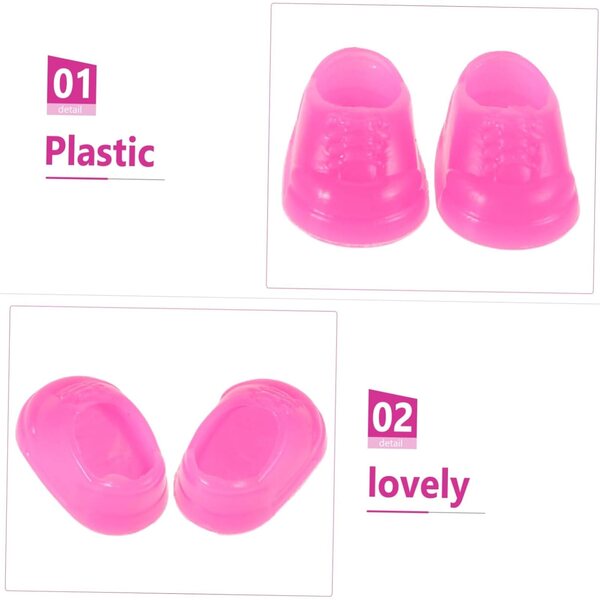 50 Paar Mini-Puppenschuhe – kreatives Spielzeugzubehör für Kinder