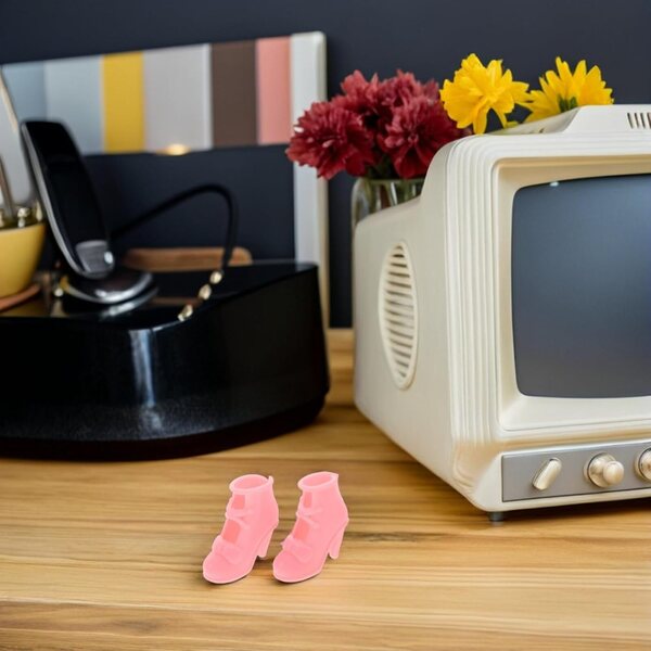 10 Paia Scarpe Eleganti per Giocattoli Pretend Play Vestibilità Perfetta 3-4 cm