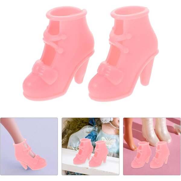 10 Paia Scarpe Eleganti per Giocattoli Pretend Play Vestibilità Perfetta 3-4 cm