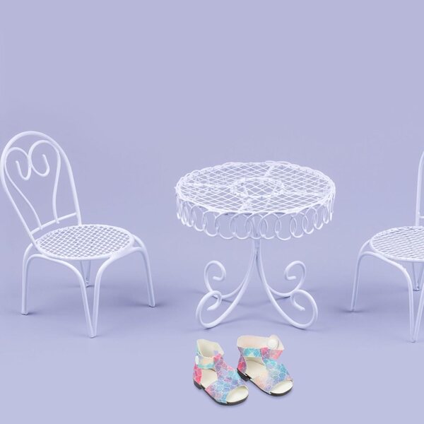 YARNOW Mini Scarpe Creative per Miniature 2 Paia Blu e Rosa 7x5x3,6 cm
