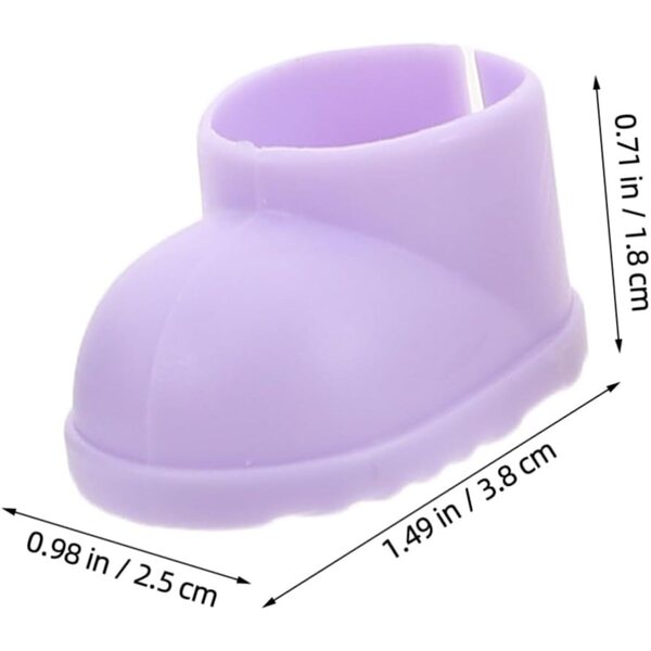 BESTonZON 20 paia mini scarpe in cotone per bambole da 10-15 cm, stivaletti colorati